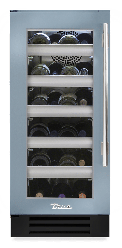 Undercounter Wine Cabinet, Left Hinged, Bluestone TWC15LOGCDSK152H04