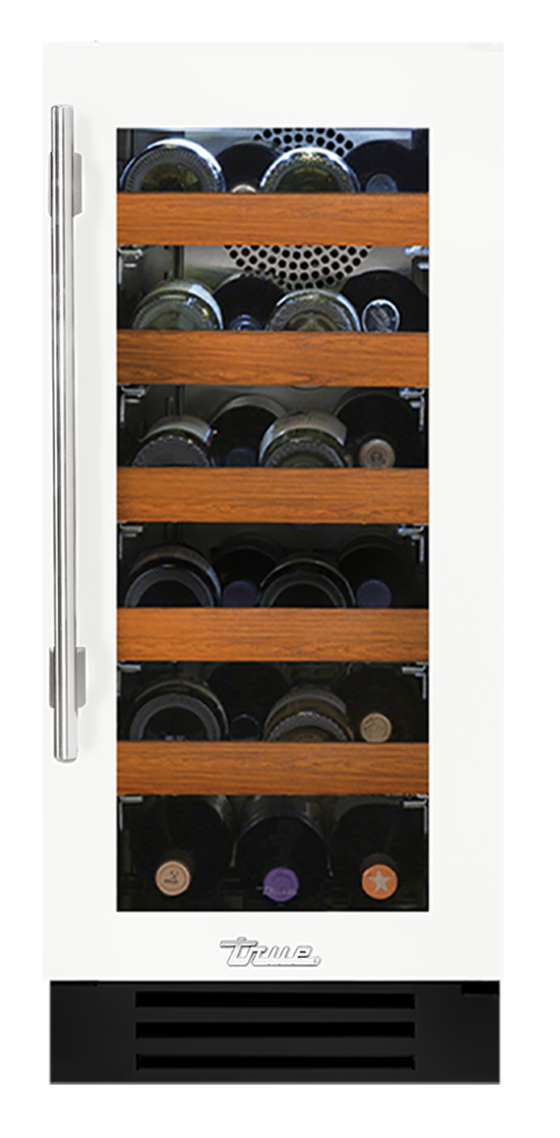 Undercounter Wine Cabinet, Right Hinged, Matte White TWC15ROGCDSK030H04