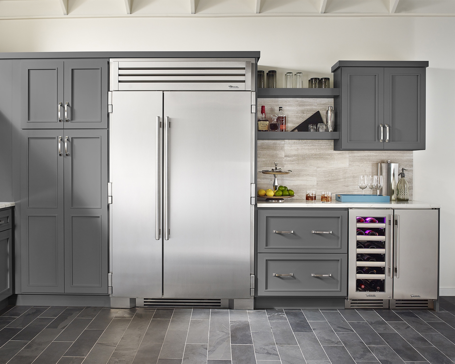 Undercounter Wine Cabinet, Right Hinged, Matte White TWC15ROGCDSK030H04