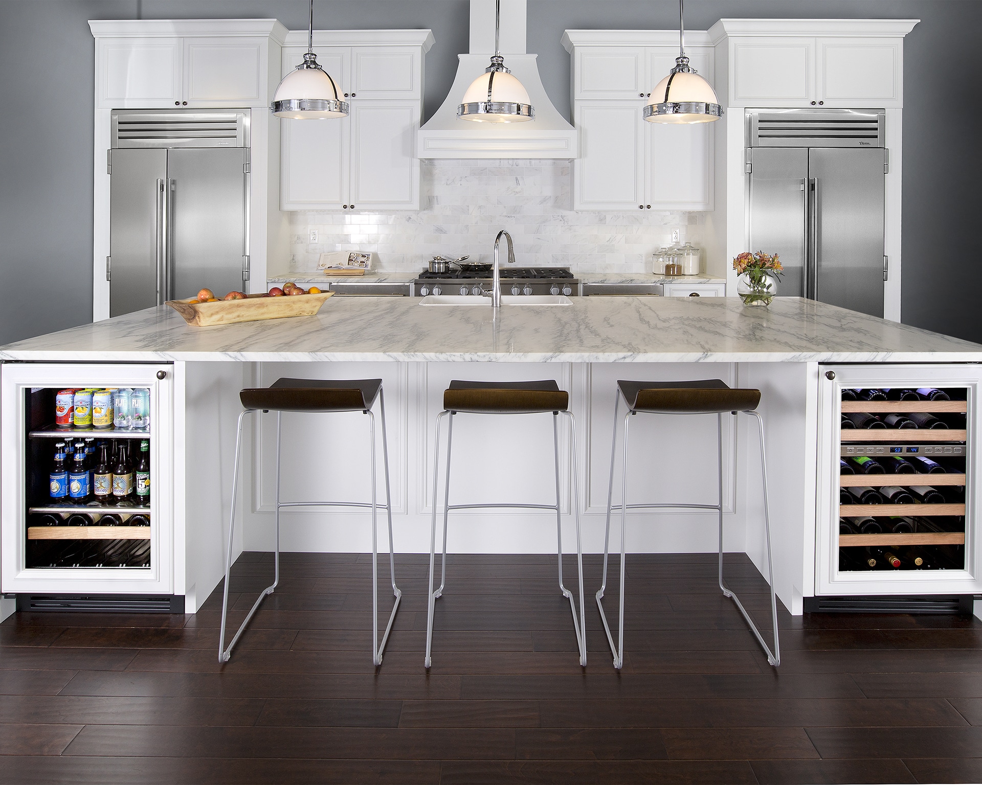 24″ Dual Zone Wine Cabinet Stainless Glass TWC24DZLOGCDSKXXX
