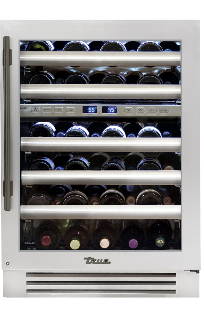 Undercounter Wine Cabinet, Right Hinged, Color Match, Pewter Hardware TWC24DZROGCDSKXXXH05