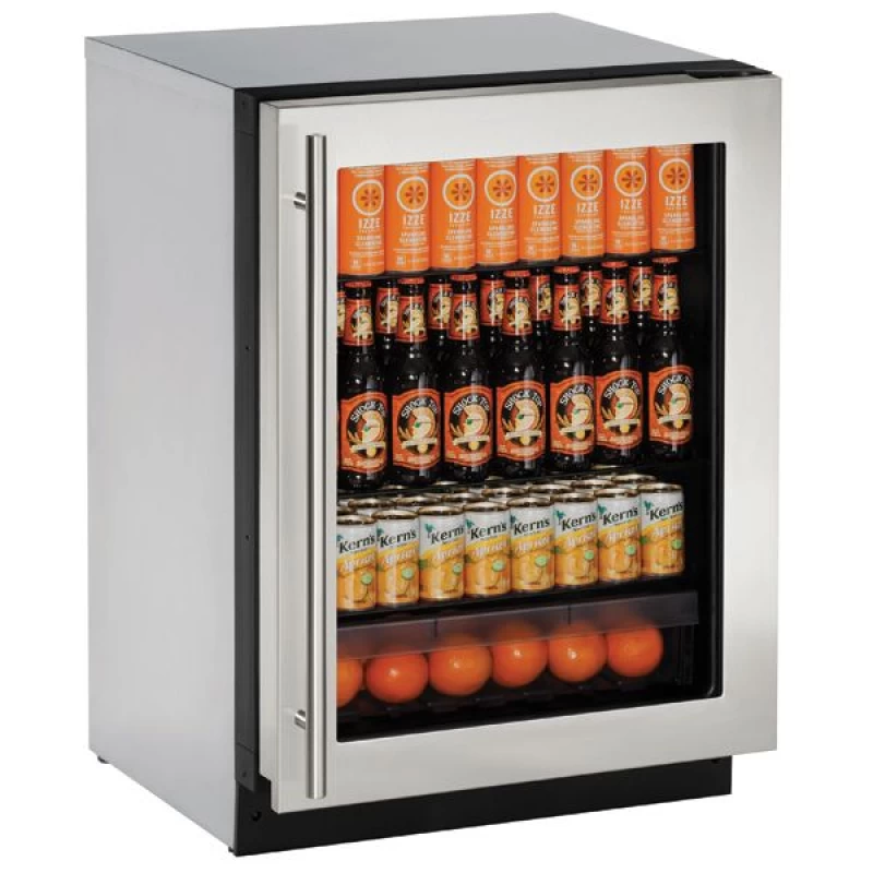 24" Refrigerator in Stainless Frame U2224RGLS13B
