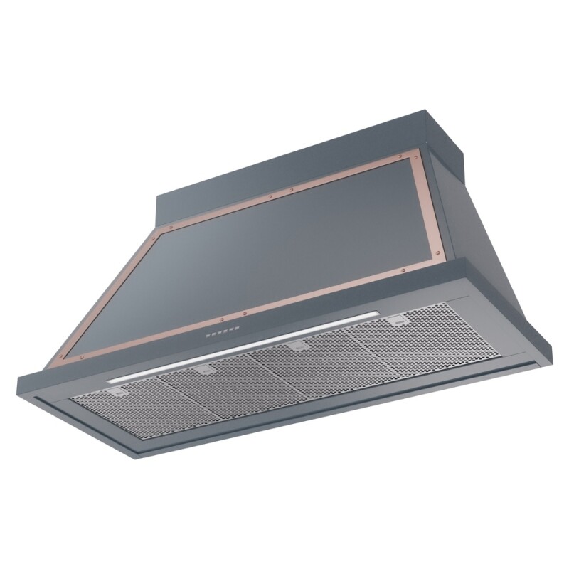 Nostalgie Noblesse 48″ Range Hood (Blue Grey, Copper) UANB48BGP