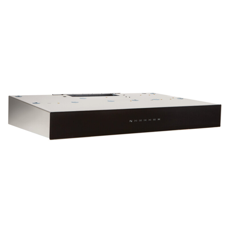 BEST Range Hoods 30-inch Under-Cabinet Range Hood w/ PURLED 550 Max Blower CFM Black Glass UCB3 Series Stainless Steel UCB3I30SBB Picture 1