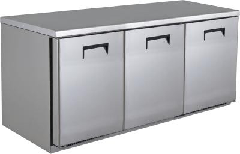 72" Front-Venting 3 Door Undercounter Refrigerator UCRE372SS61A