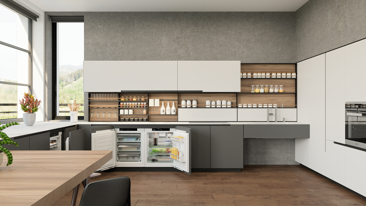 Freezer suitable for undercounter installation with NoFrost, Right Hinged UF3651