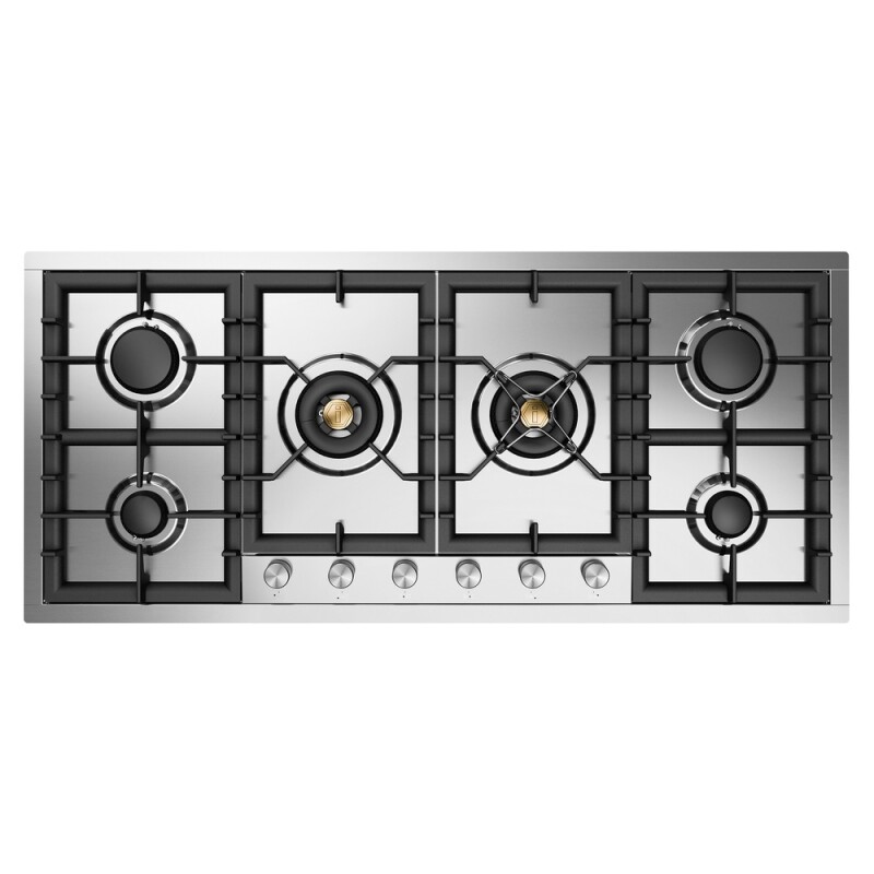 Professional Plus II 48 inch Built-In Gas Cooktop with Total Black Burners, in UHCPT125SS