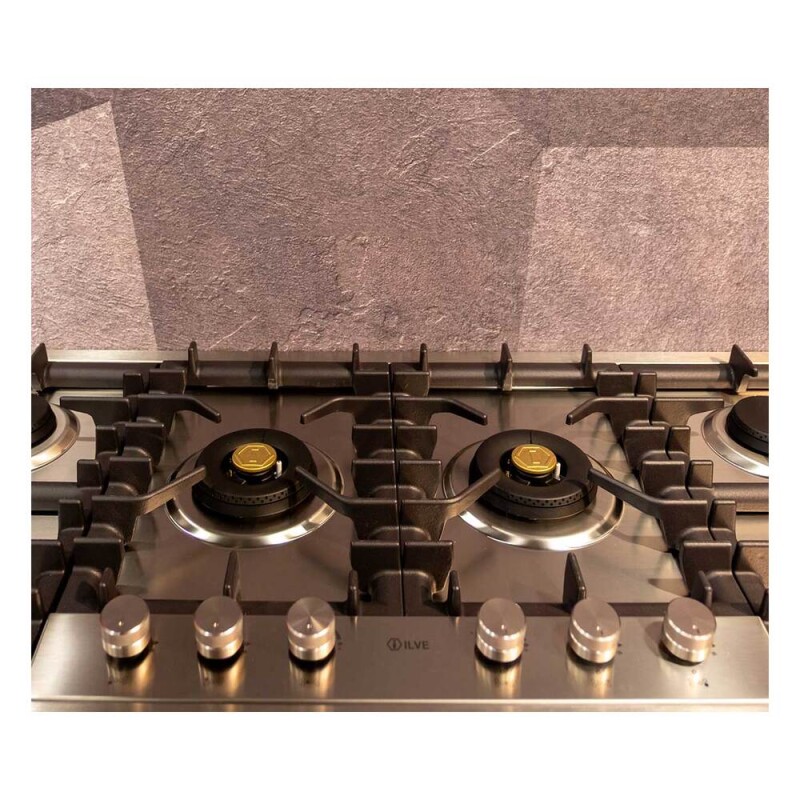 Professional Plus II 48 inch Built-In Gas Cooktop with Total Black Burners, in UHCPT125SS