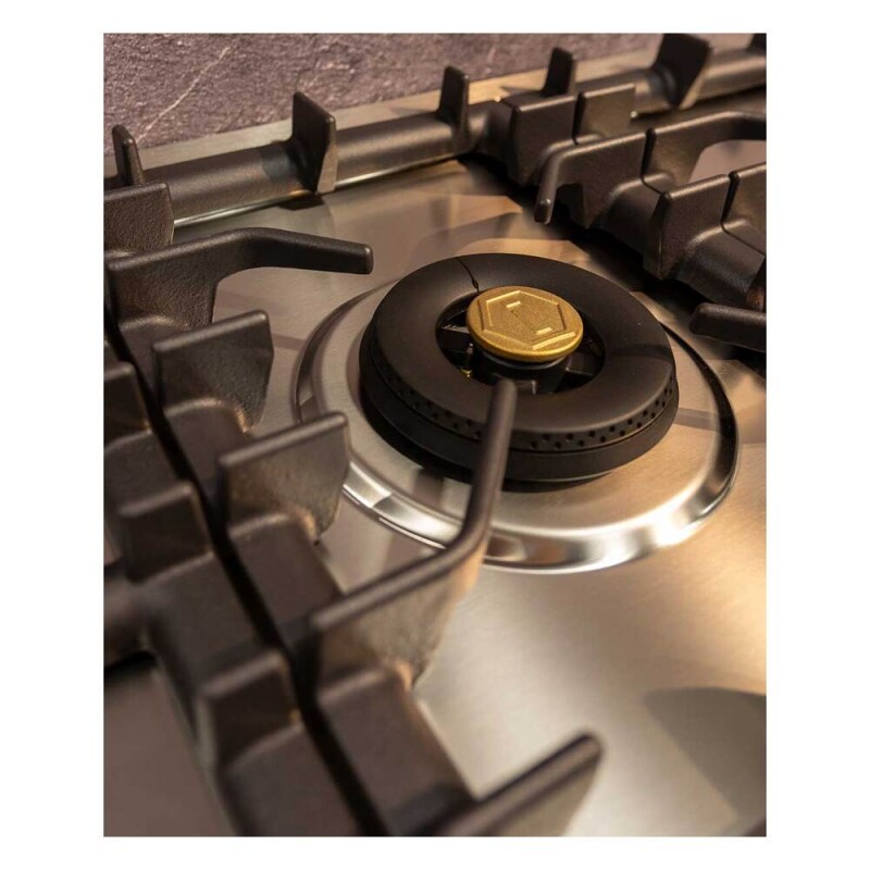 Professional Plus II 48 inch Built-In Gas Cooktop with Total Black Burners, in UHCPT125SS