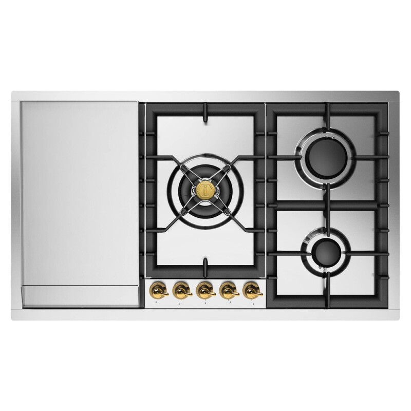 Nostalgie II 36 inch Built-In Gas Cooktop with Total Black Burners, in UHCPT95FNSSGLP