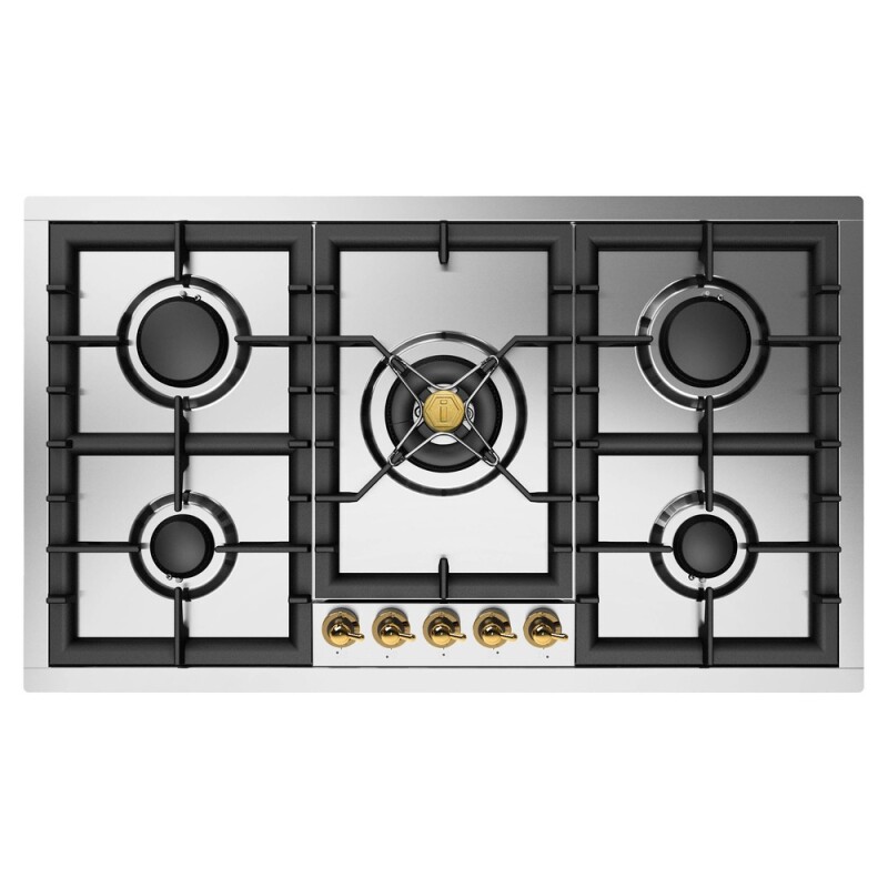 Nostalgie II 36 inch Built-In Gas Cooktop with Total Black Burners, in UHCPT95NSSGLP
