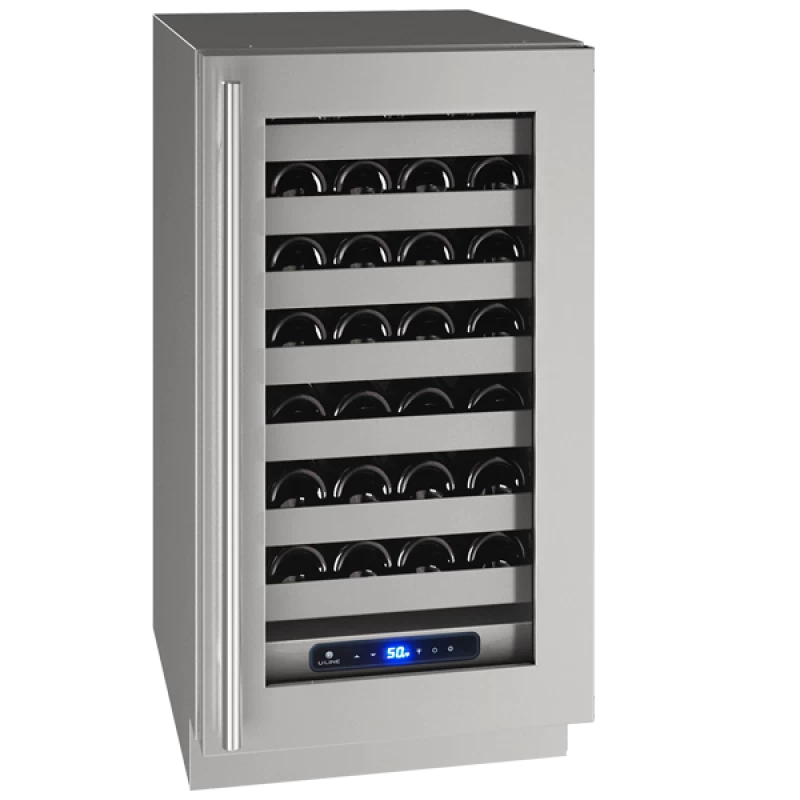 U-Line 18" Wine Refrigerator in Stainless Frame Stainless Frame UHWC518SG41A Picture 1