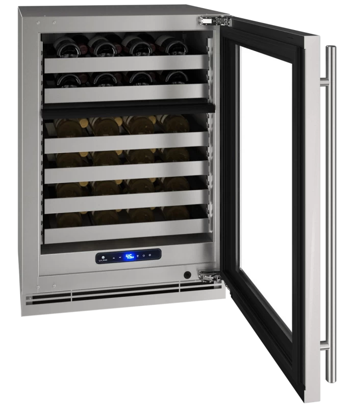 24" Dual-Zone Wine Refrigerator in Stainless Frame UHWD524SG01A