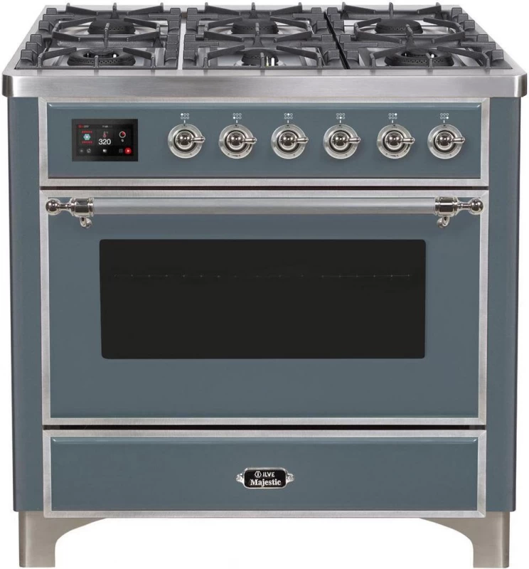 Majestic II Series 36" Dual Fuel Natural Gas Freestanding Range UM096DNS3BGC