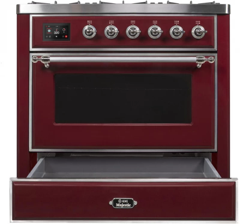 Majestic II Series 36" Dual Fuel Natural Gas Freestanding Range UM096DNS3BUC