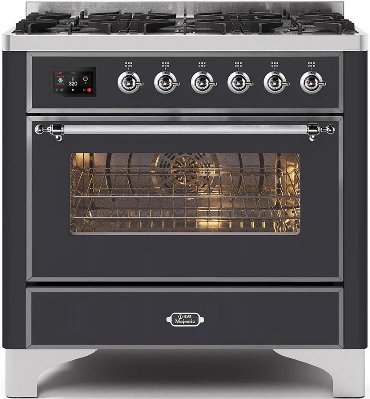 Majestic II Series 36" Dual Fuel Natural Gas Freestanding Range UM096DNS3BUC