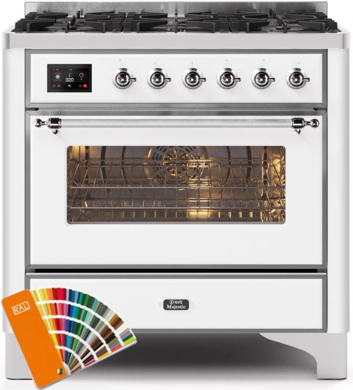 Majestic II Series 36" Dual Fuel Natural Gas Freestanding Range UM096DNS3BUC