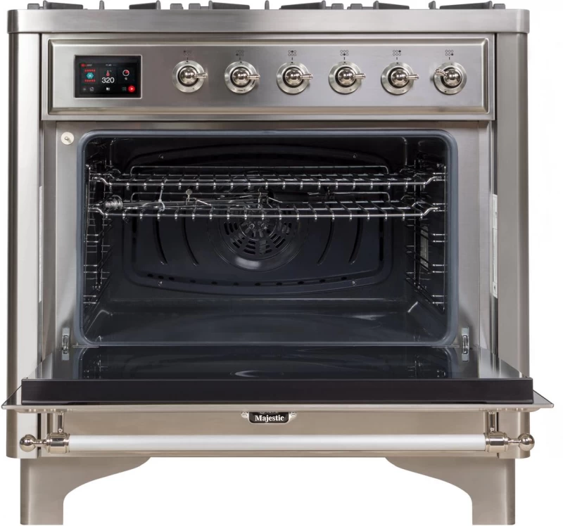 Majestic II Series 36" Dual Fuel Natural Gas Freestanding Range UM096DNS3SSC