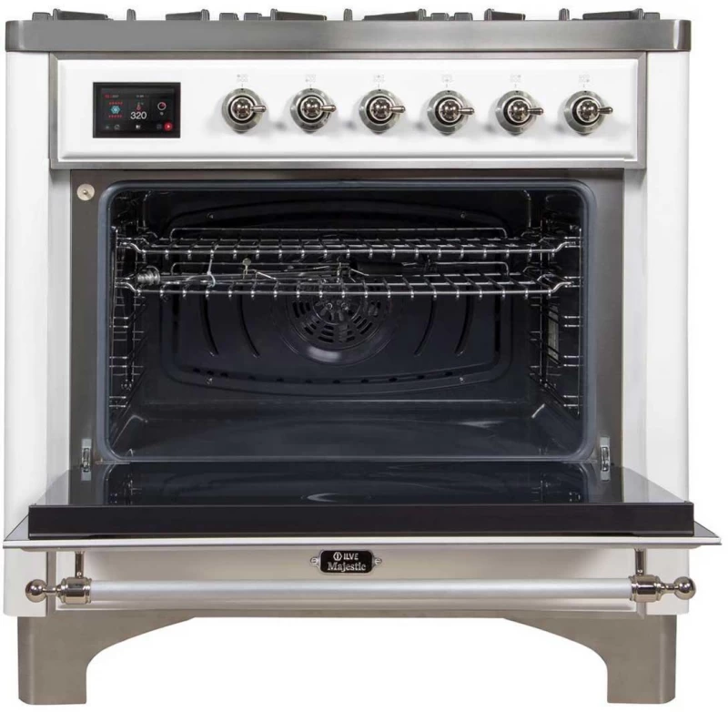 Majestic II Series 36" Dual Fuel Natural Gas Freestanding Range UM096DNS3WHC