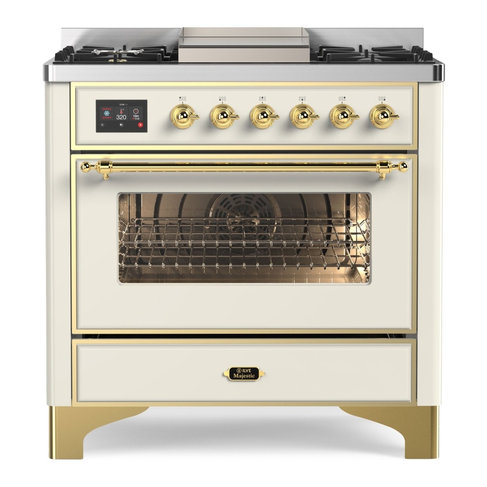 Majestic II Series 36" Dual Fuel Liquid Propane Freestanding Range UM09FDNS3BUGLP