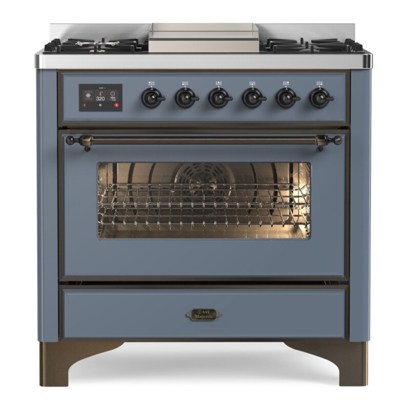 Majestic II Series 36" Dual Fuel Liquid Propane Freestanding Range UM09FDNS3EGBLP