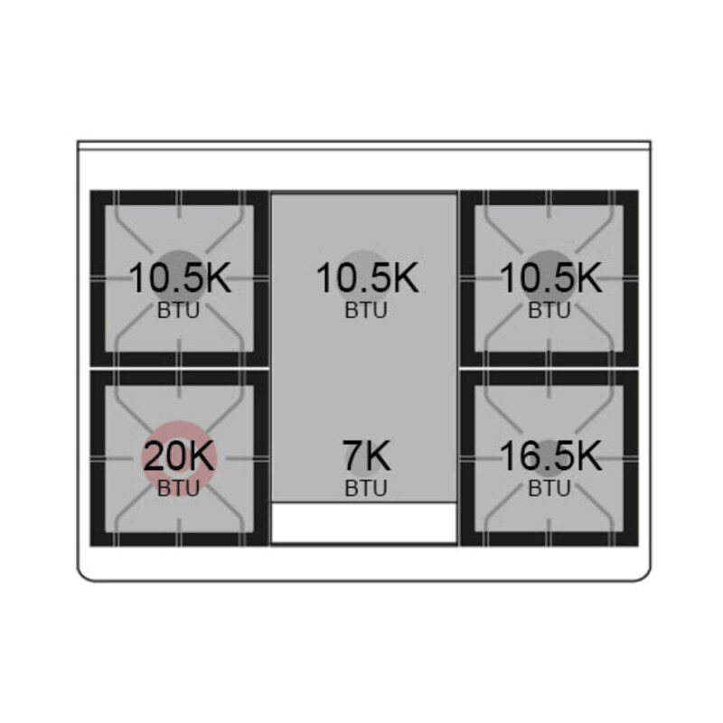Majestic II Series 36 inch Freestanding Dual Fuel Range with Natural Gas, 6 Sealed Brass Burners, 3.5 cu. ft. Total Oven Capacity, Griddle, Convection Oven, Continuous Grates, Viewing Window, UM09FDNS3BGG