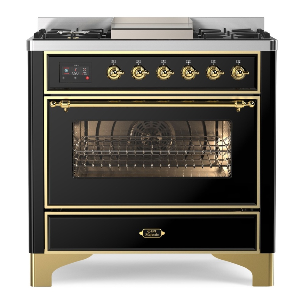 Majestic II Series 36" Dual Fuel Natural Gas Freestanding Range UM09FDNS3MBG