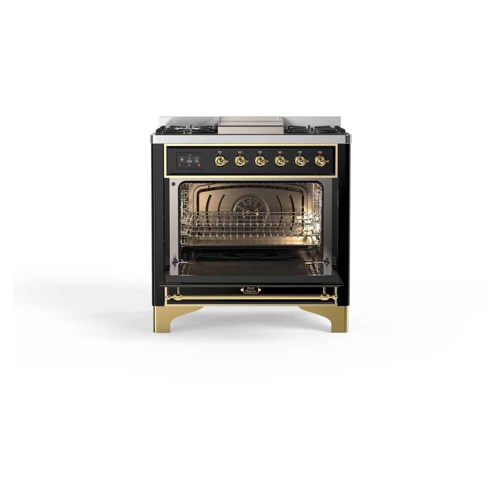 Majestic II Series 36" Dual Fuel Natural Gas Freestanding Range UM09FDNS3BKG