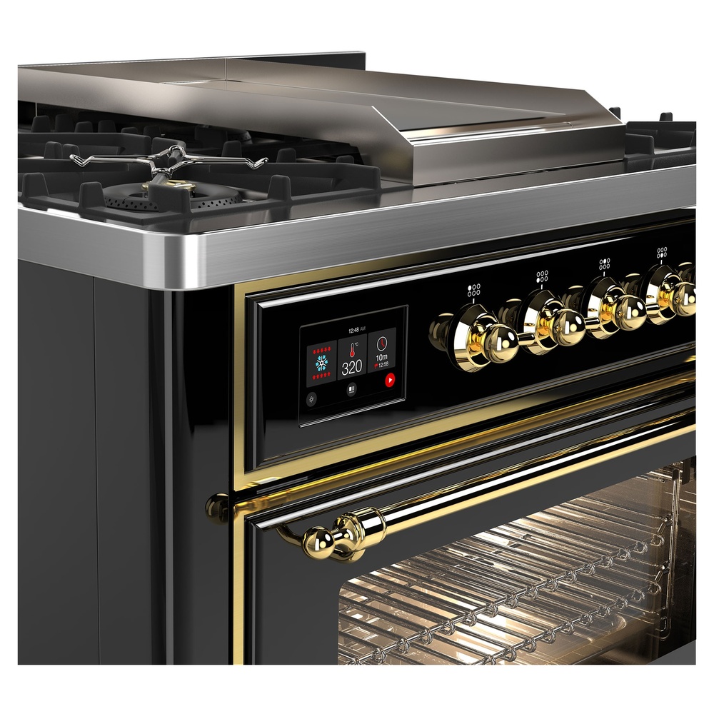 Majestic II Series 36" Dual Fuel Natural Gas Freestanding Range UM09FDNS3BKG