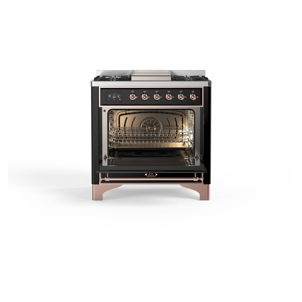 Majestic II Series 36" Dual Fuel Natural Gas Freestanding Range UM09FDNS3BKP