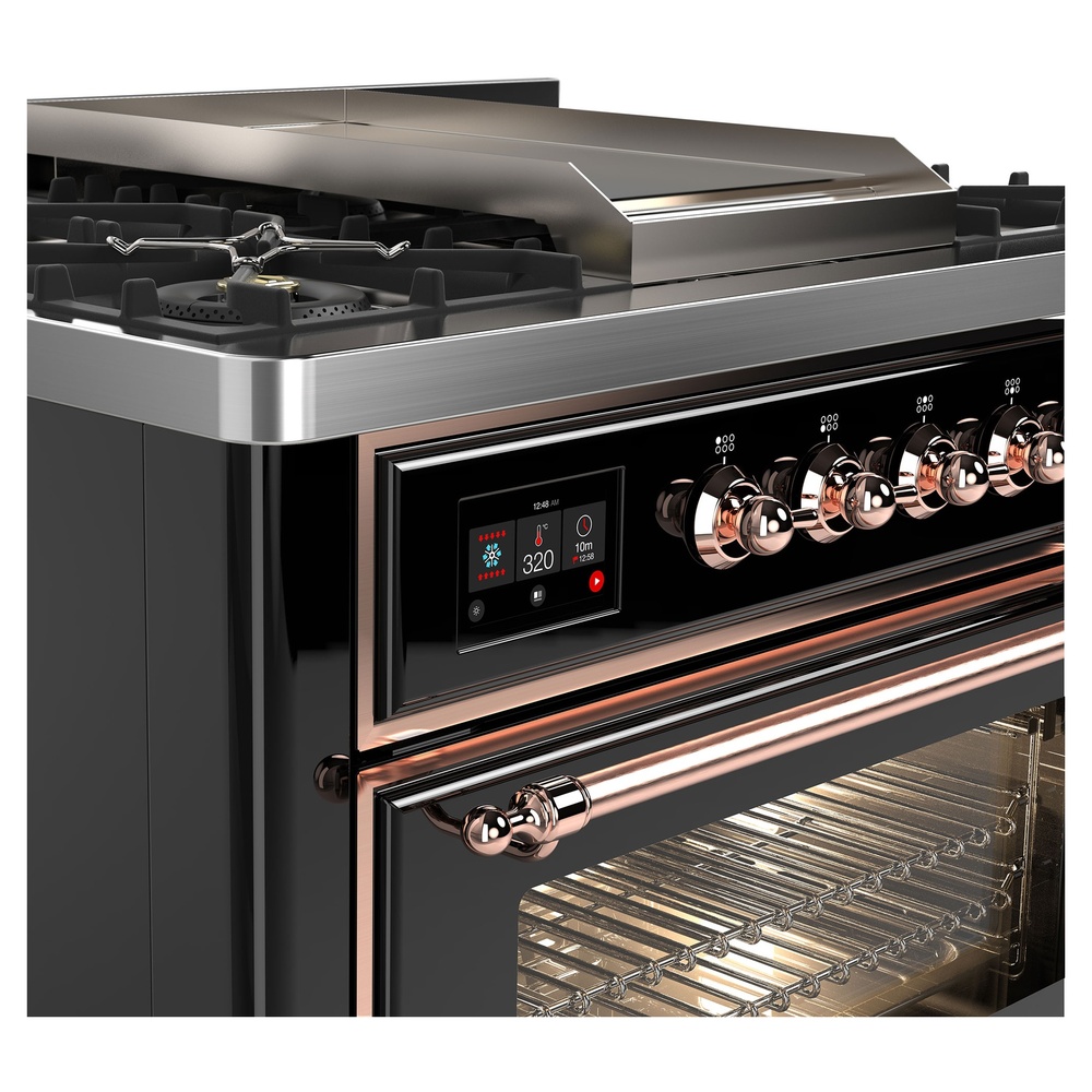 Majestic II Series 36" Dual Fuel Natural Gas Freestanding Range UM09FDNS3BKP