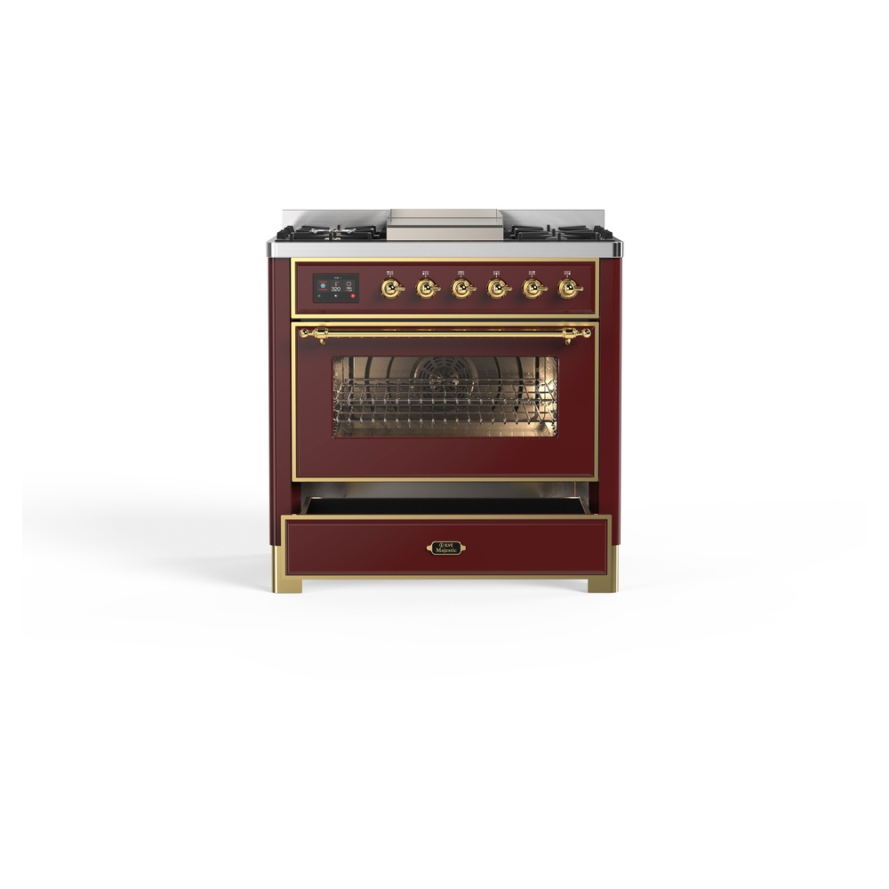 Majestic II Series 36" Dual Fuel Natural Gas Freestanding Range UM09FDNS3BUG