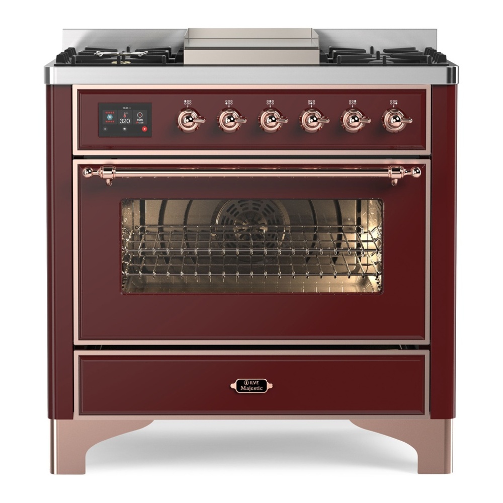 Majestic II Series 36" Dual Fuel Natural Gas Freestanding Range UM09FDNS3BUP