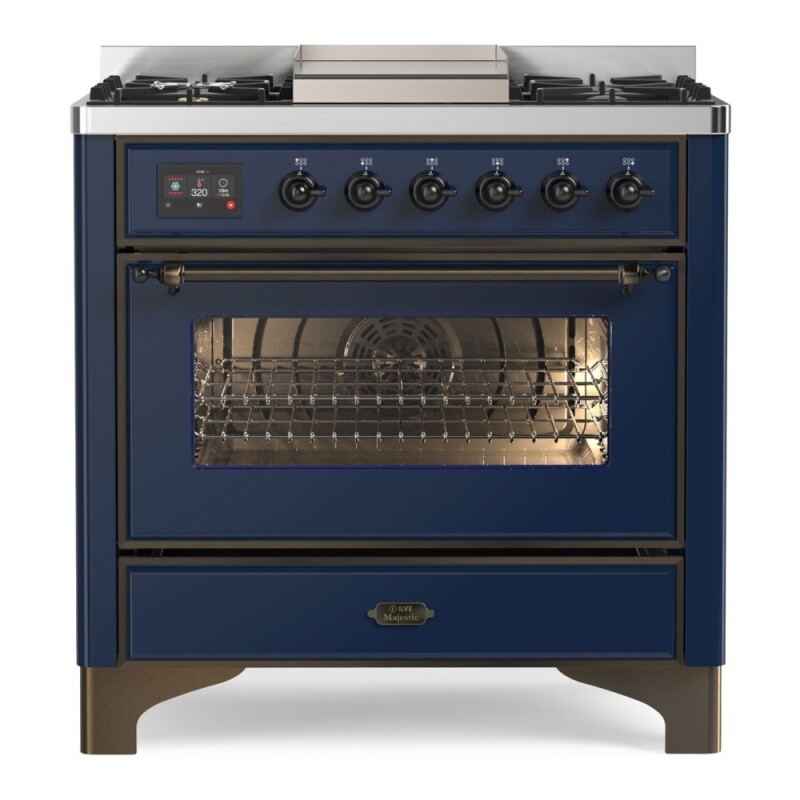 Majestic II Series 36" Dual Fuel Liquid Propane Freestanding Range UM09FDNS3EGBLP