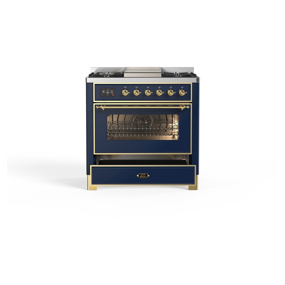 Majestic II Series 36" Dual Fuel Liquid Propane Freestanding Range UM09FDNS3MBGLP