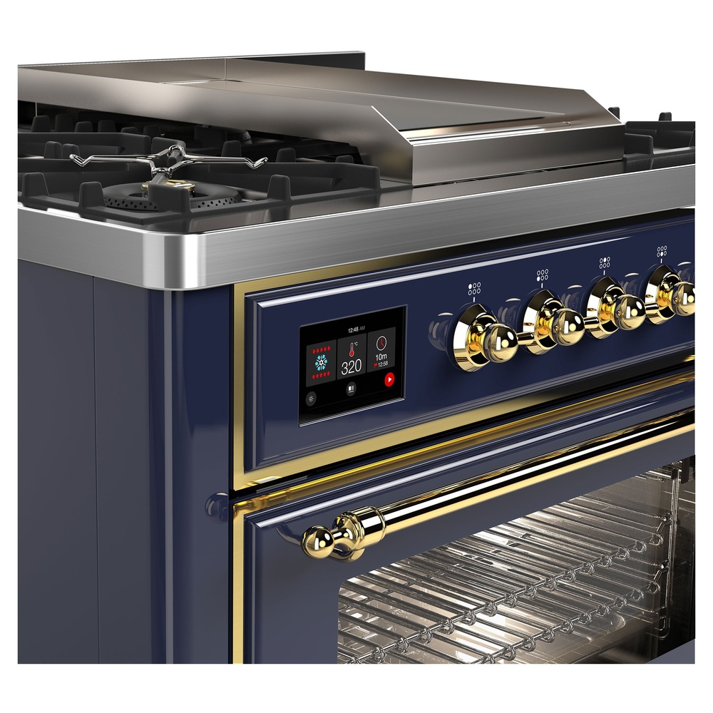 Majestic II Series 36" Dual Fuel Liquid Propane Freestanding Range UM09FDNS3MBGLP