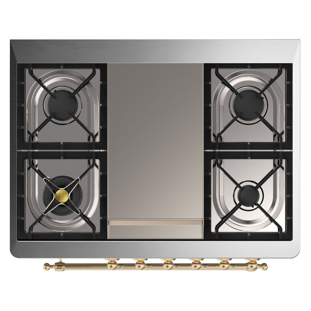 Majestic II Series 36" Dual Fuel Liquid Propane Freestanding Range UM09FDNS3MBGLP