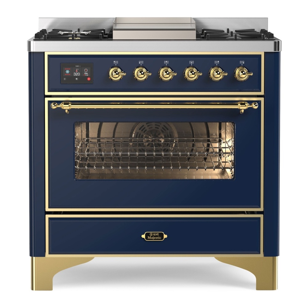 Majestic II Series 36" Dual Fuel Natural Gas Freestanding Range UM09FDNS3MBG