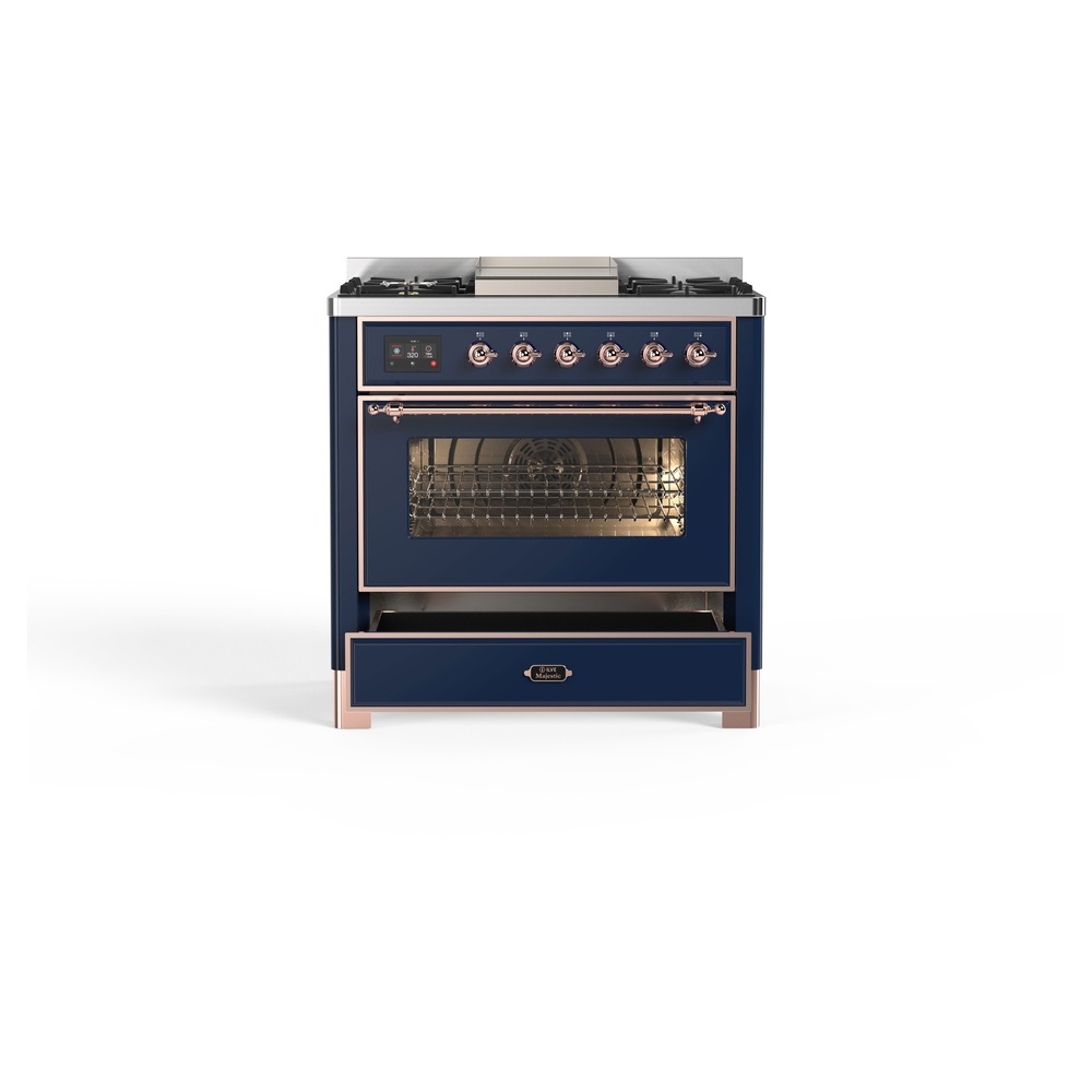 Majestic II Series 36" Dual Fuel Liquid Propane Freestanding Range UM09FDNS3MBPLP