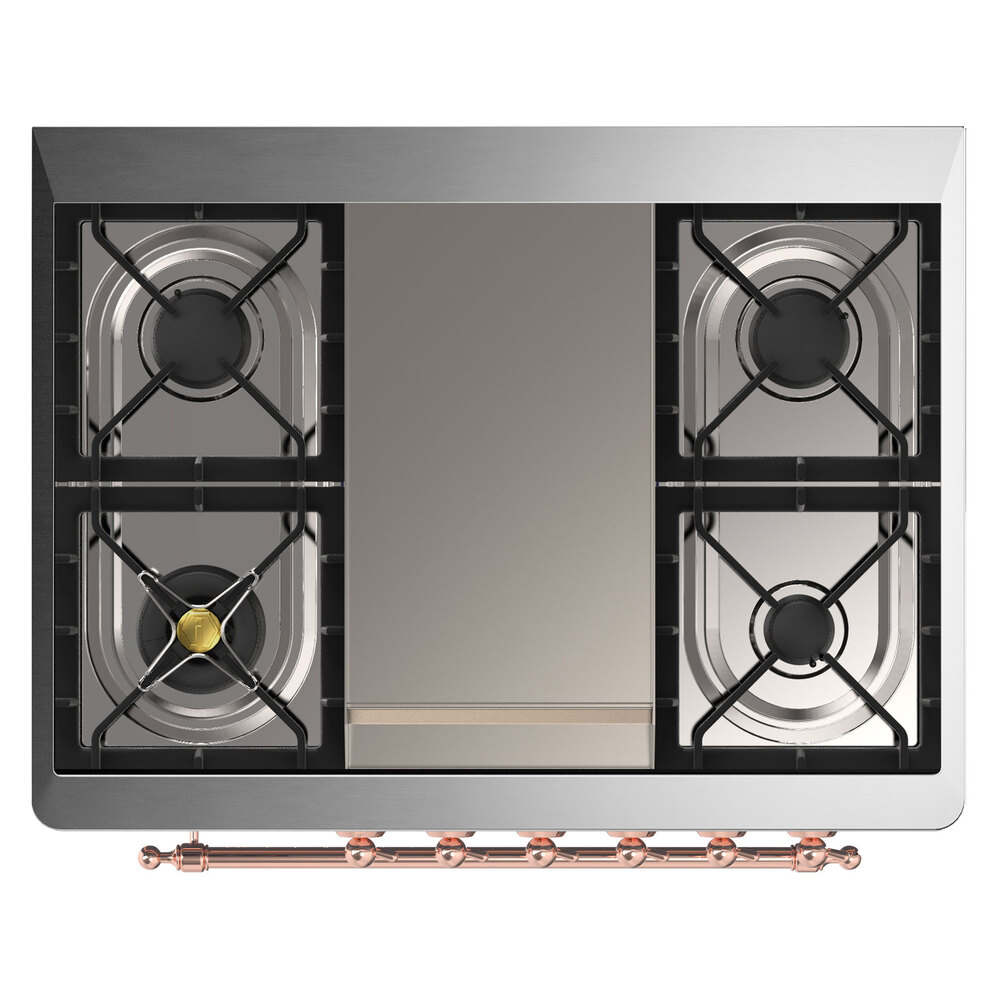 Majestic II Series 36" Dual Fuel Liquid Propane Freestanding Range UM09FDNS3MBPLP