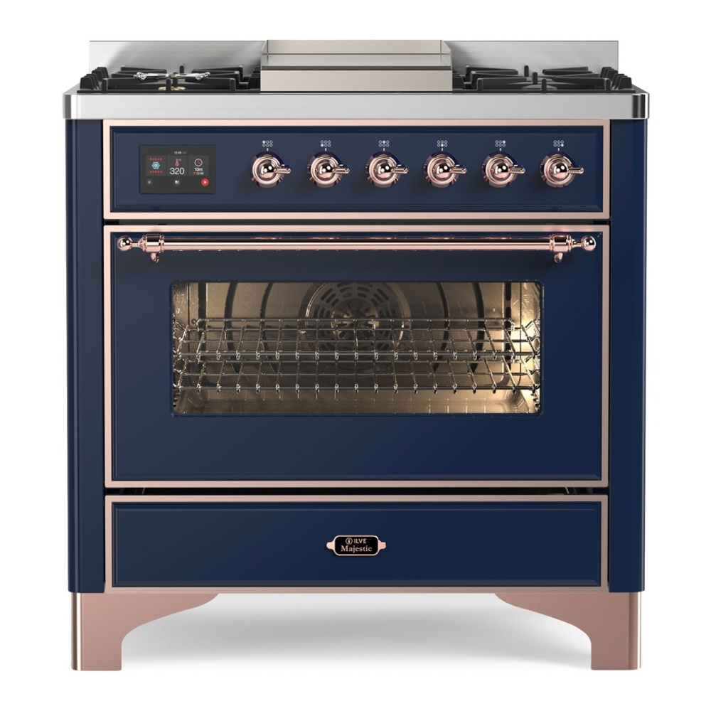 Majestic II Series 36" Dual Fuel Natural Gas Freestanding Range UM09FDNS3BUP
