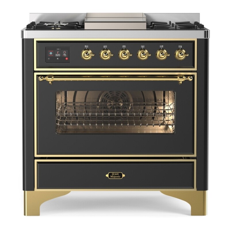 Majestic II Series 36" Dual Fuel Natural Gas Freestanding Range UM09FDNS3MBG
