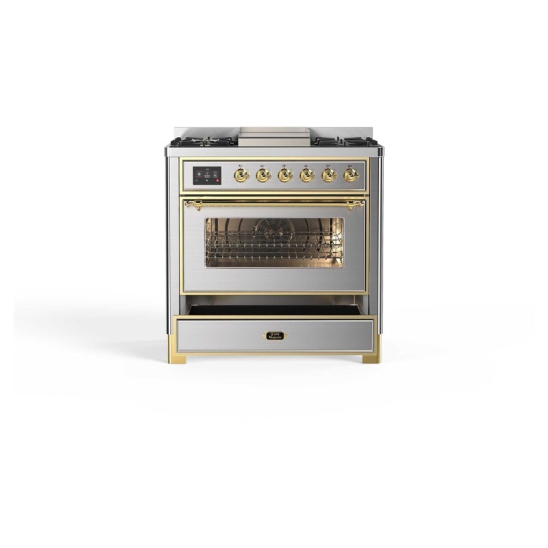 Majestic II Series 36" Dual Fuel Natural Gas Freestanding Range UM09FDNS3SSG