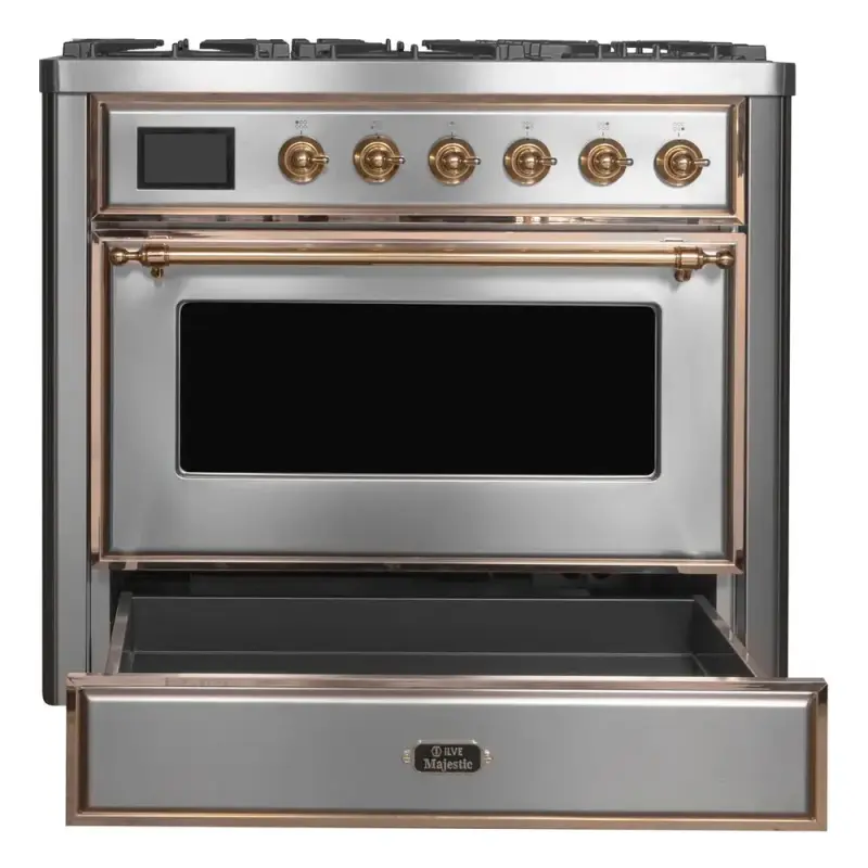 Majestic II Series 36" Dual Fuel Natural Gas Freestanding Range UM09FDNS3SSP