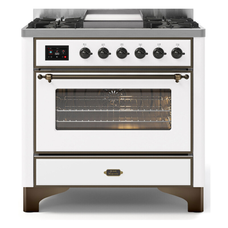 Majestic II Series 36" Dual Fuel Natural Gas Freestanding Range UM09FDNS3MBB