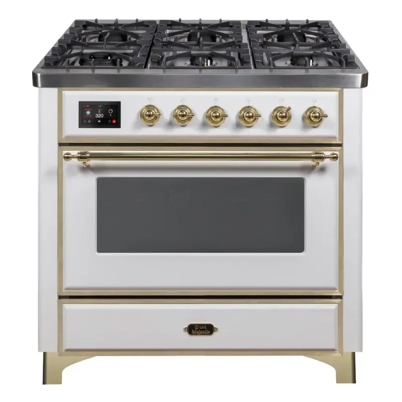 Majestic II Series 36" Dual Fuel Natural Gas Freestanding Range UM09FDNS3WHG