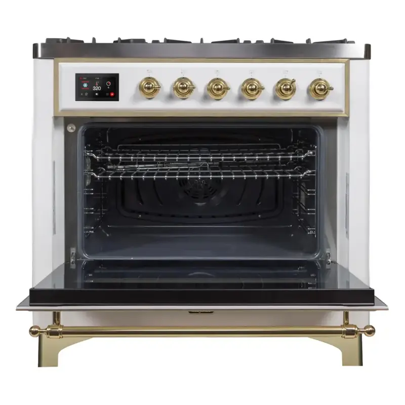 Majestic II Series 36" Dual Fuel Natural Gas Freestanding Range UM09FDNS3WHG