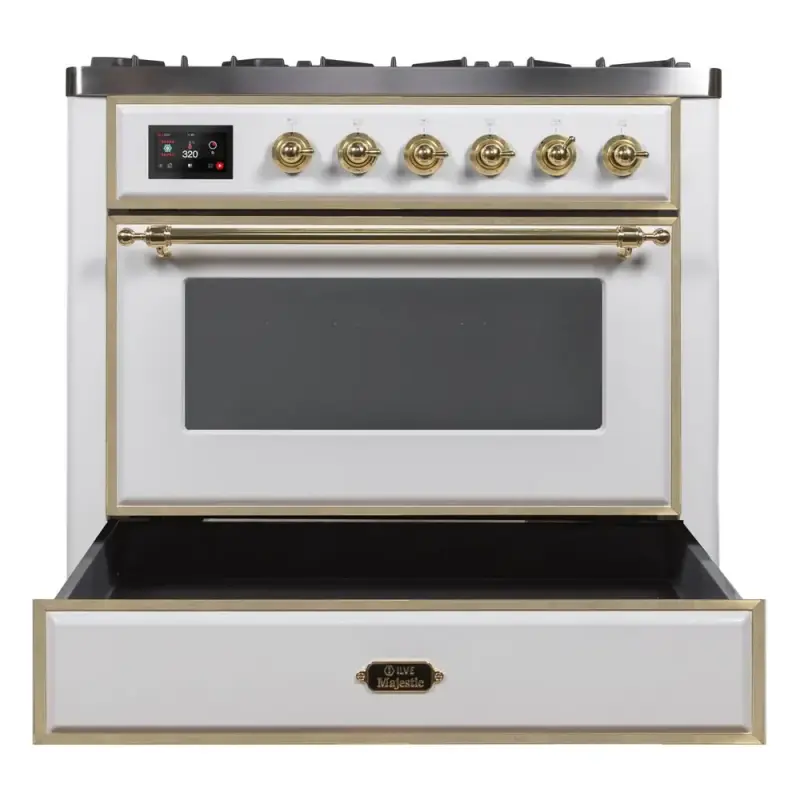 Majestic II Series 36" Dual Fuel Natural Gas Freestanding Range UM09FDNS3WHG