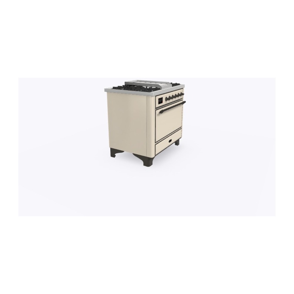Majestic II Series 36" Dual Fuel Liquid Propane Freestanding Range UM09FDQNS3AWBLP