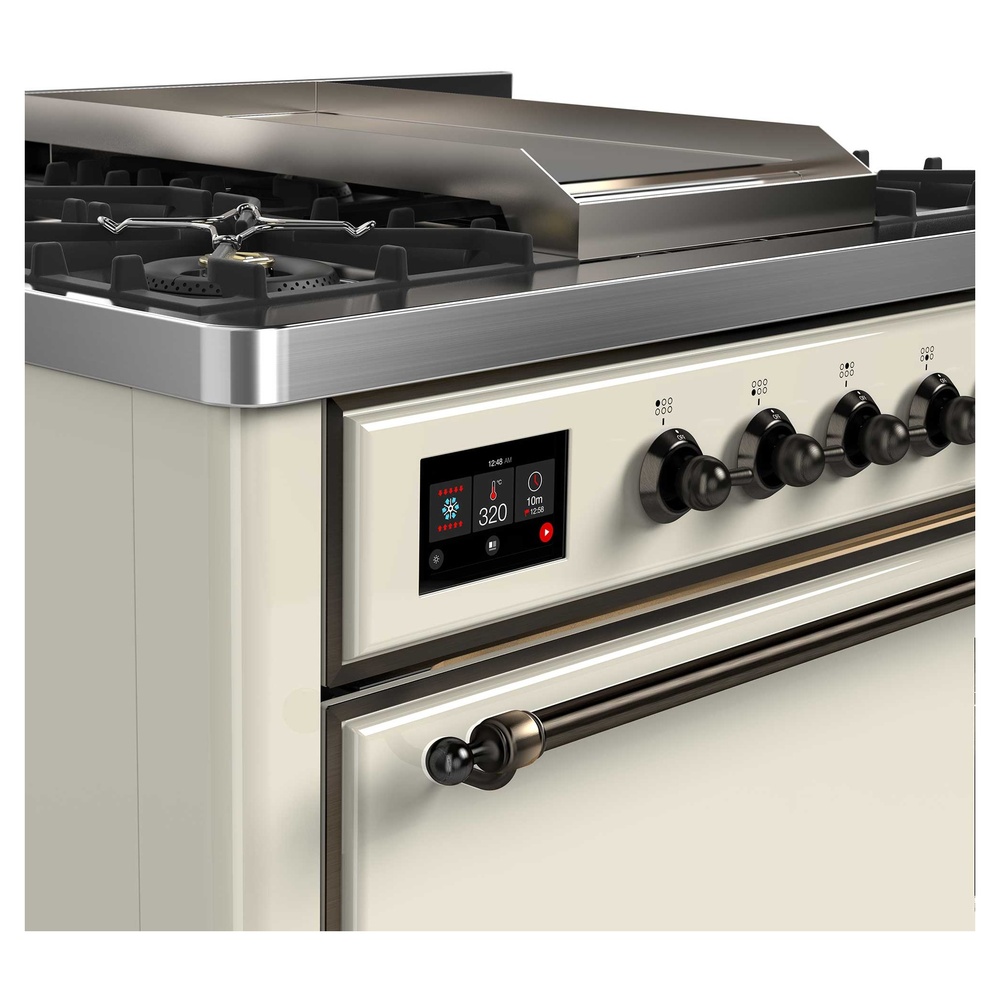 Majestic II Series 36" Dual Fuel Liquid Propane Freestanding Range UM09FDQNS3AWBLP